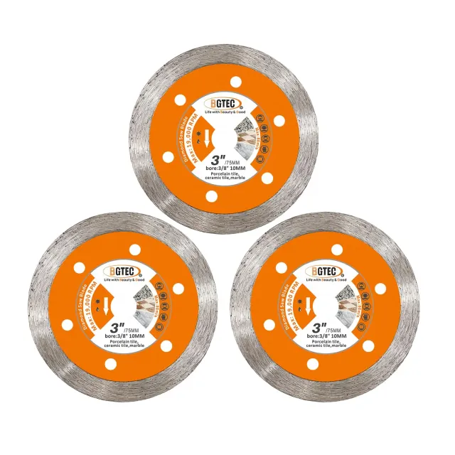 BGTEC Disco Diamantato 75 mm Ceramica 3 Pezzi