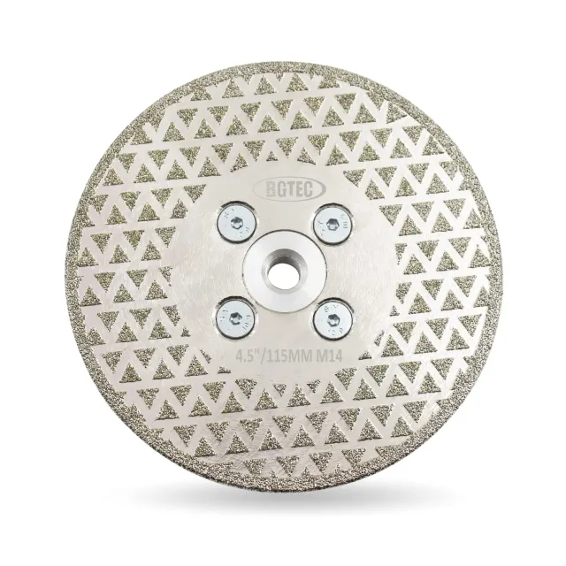 BGTEC disco diamantato 115 mm M14 per marmo e granito